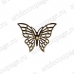 Накладной элемент Бабочка, 50х60 мм, цвет античная бронза