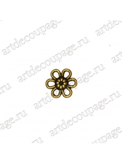 Накладной элемент Вензель 42, 12 мм, цвет античная бронза
