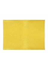 Заготовка обложка на паспорт, натуральная кожа, цвет желтый, 13,0х19,0 см