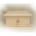 Заготовка коробка большая с выдвижным ящиком, фанера, 22х22х9 см, Россия