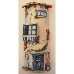 Мини черепица декоративная из глины, 2х5см, 9 шт., Stamperia