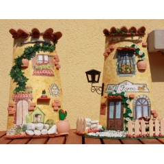 Мини черепица декоративная из глины, 2х5см, 9 шт., Stamperia