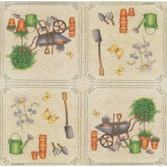 Салфетка для декупажа "В саду", 33х33 см, Голландия