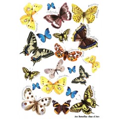 Декупажная карта А4 Butterflies, Base of Art 