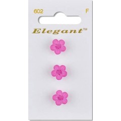Декоративные пуговицы "Цветочки розовые", 3 шт., серия Elegant, Blumenthal Lansing
