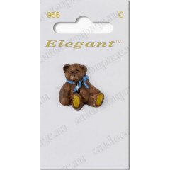 Декоративные пуговицы "Плюшевый мишка" 1 шт., серия Elegant, Blumenthal Lansing