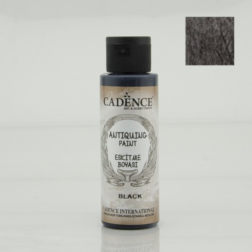 Краска акриловая для состаривания Antiquing Colors, цвет черный 70мл, Cadence