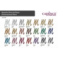 Контур Dimensional Paint Glitter 450 золото блестки, 25мл, Cadence