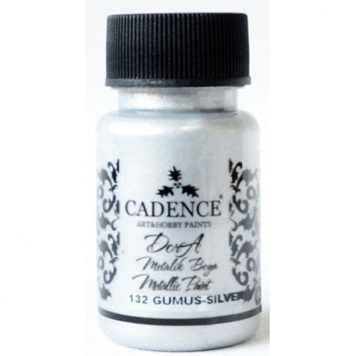 Краска Dora Metallic Paint серебро, 50 мл, Cadence