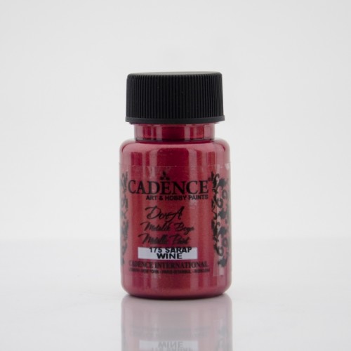 Краска Dora Metallic Paint красное вино, 50 мл, Cadence