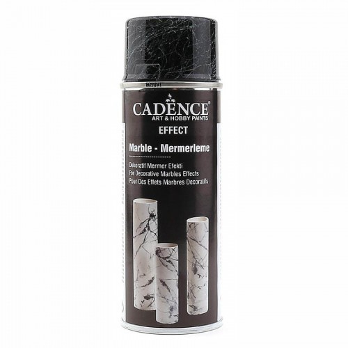 Спрей-краска для создания эффекта мрамора  Marble Spray 04 серебро, 200 мл, Cadence
