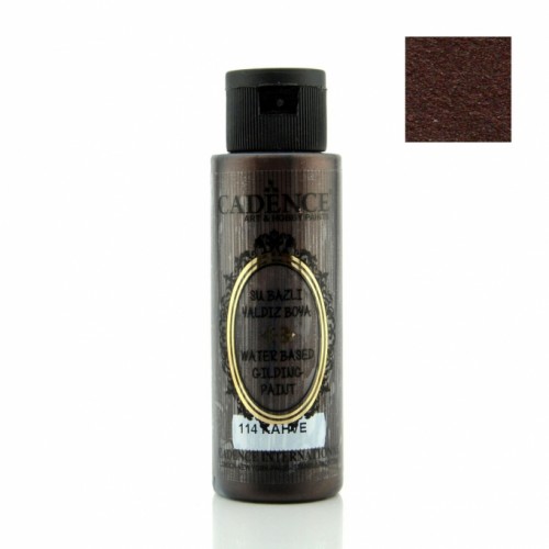 Краска для золочения Water Based Gilding Metallic коричневый, 70 мл, Cadence