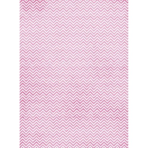 Рисовая бумага Розовый зигзаг, 28,2х38,4см, Craft Premier CP01556 