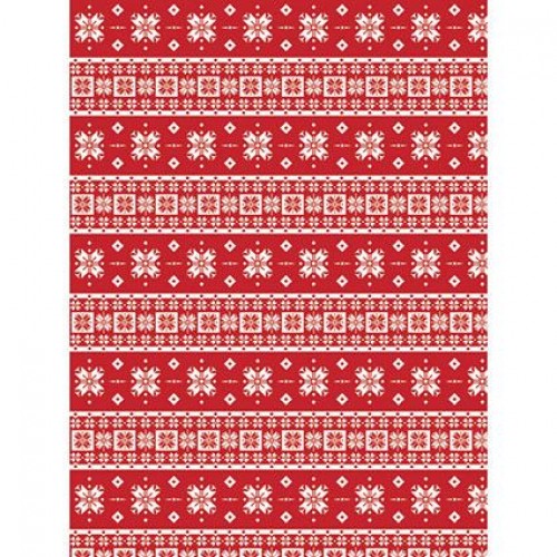 Бумага для декопатч Рождественские узоры, Decopatch (Франция), 30х40 см