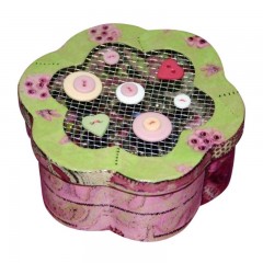 Бумага для декопатч "Красно-бело-серая", Decopatch (Франция), 30х40 см