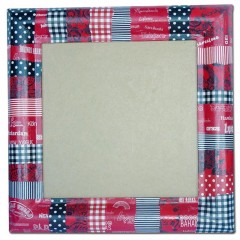 Бумага для декопатч 436 "Черное кружево на красном фоне", Decopatch (Франция), 30х40 см