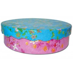 Бумага для декопатч "Цветы и бабочки на голубом", Decopatch (Франция), 30х40 см