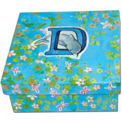 Бумага для декопатч "Цветы и бабочки на голубом", Decopatch (Франция), 30х40 см