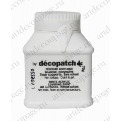 Грунт акриловый для декупажа и декопатча Decopatch Gesso (Франция), 70 гр