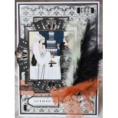 Стразы клеевые Art Deco, серебряные, салатовые, черные, 69 шт.
