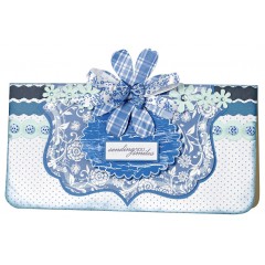 Набор бантиков, синий и голубой цвет, коллекция Burleigh Blue, 20 штук, DoCrafts