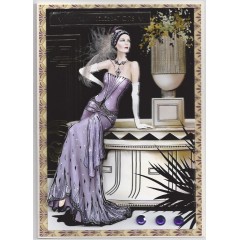 Набор для изготовления объемной 3D открытки "Art Deco. Дама в сиреневом", DoCrafts, 21х29,7 см