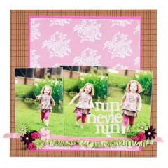 Бумага пергаментная, веллум с объемным орнаментом Isabella , Papermania,  30,5х30,5 см