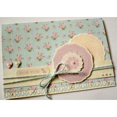 Набор высечек для скрапбукинга "Любовь", коллекция Vintage Notes, 2 листа А4, Papermania