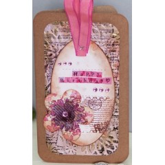 Набор резиновых штампов "Птицы, ноты", 12,7х17,8 см, пластиковая основа, Docrafts