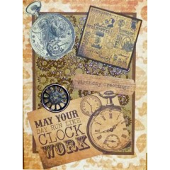 Штамп резиновый на пластиковой основе PMA 907142 "Механизмы", коллекция Chronology, Papermania 