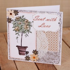 Набор силиконовых штампов Just To Say "Выздоравливай", 12,7х12,7см, DoCrafts