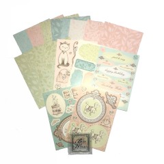 Набор бумаги и  высечки Питомцы, формат А5, DoCrafts