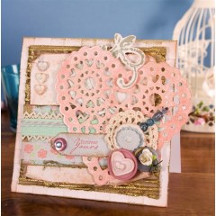 Штемпельная подушка пигментная Pigment Ink Pad DOA550107, цвет розовый, Docrafts (Великобритания)