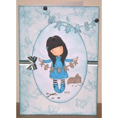 Штемпельная подушка пигментная Pigment Ink Pad DOA550108, цвет синий, Docrafts (Великобритания)