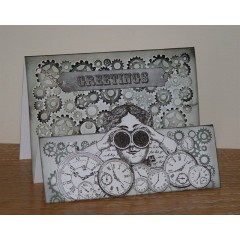 Штемпельная подушка пигментная Pigment Ink Pad DOA550111, серебристый металлик, Docrafts (Великобритания)