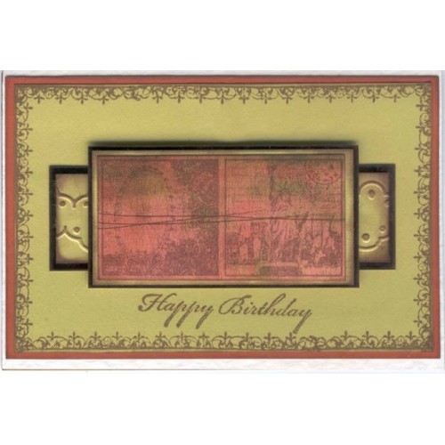Штемпельная подушка пигментная Pigment Ink Pad, медный металлик, Docrafts