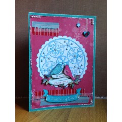 Штемпельная подушка пигментная Pigment Ink Pad DOA550123, синий металлик, Docrafts (Великобритания)