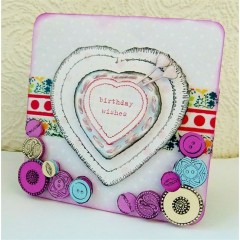 Штемпельная подушка пигментная Pigment Ink Pad DOA550126, мягкий розовый перламутр, Docrafts (Великобритания)