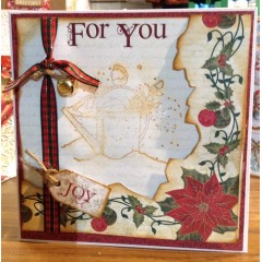 Натирка Рождественский алфавит, коллекция First Noel, Papermania