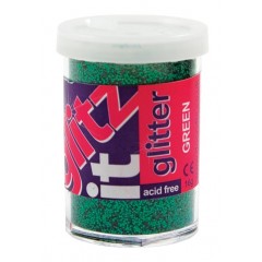 Микроблестки GLITZ IT зеленые, 28 мл, Docrafts (Великобритaния)