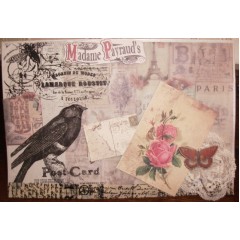 Веллум, пергаментная бумага для скрапбукинга Madame Payraud, 10 листов, Papermania
