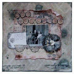 Набор резиновых штампов PMA 907186 "Алфавит машинописный", Papermania