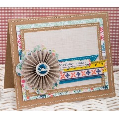 Набор бумаги для скрапбукинга "Крафт", белая и крафтбумага, 15,2х15,2 см, Papermania