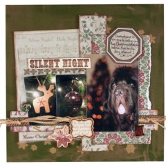 Набор новогодних карточек для скрапбукинга A Silent Night, Papermania