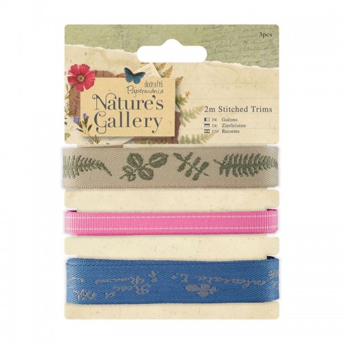 Тесьма для скрапбукинга Nature's Gallery, 3 шт. по 1 м, DoCrafts