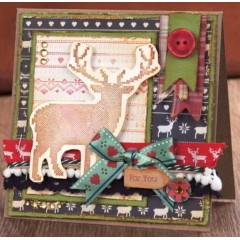 Набор тесьмы с рождественским декором Christmas in the Country, 3 штуки по 1 м, DoCrafts