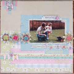 Набор лент самоклеящихся Spots & Stripes Pastels, 3шт по 5 м, Papermania