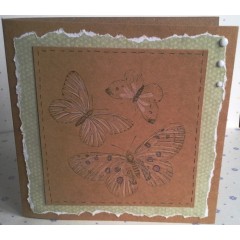 Штамп резиновый на пластиковой основе PMA 803302 "Бабочки" Papermania, 94х105 мм