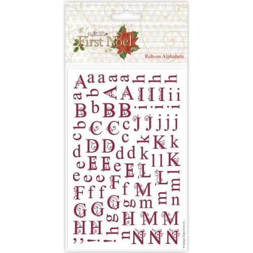Натирка для скрапбукинга Рождественский алфавит, коллекция First Noel, Papermania 