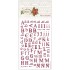 Натирка для скрапбукинга Рождественский алфавит, коллекция First Noel, Papermania 
